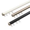 Hospital Curtain Track System RV Curtain 1m-5m Ceiling Curtain Rail, Wall Mounted Track For Curtains Heavy Duty Bay Window Curtain Rod And Fittings For Hotel Home Hospital Privacy System ( Color : Cha view 1