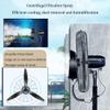 320W Industrial Outdoor Misting Pedestal Fan High Velocity Oscillating Fan With 3 Speed Moving Standing Fans W/Standalone Misters Tank Easy To Clean Space Cooling view 3