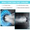 Oscillating Misting Fan, Adjustable Height Cooling Fan with 3 Wind Modes Pedestal Fan for Patio, Outside Restaurant, Factory Workshop view 3
