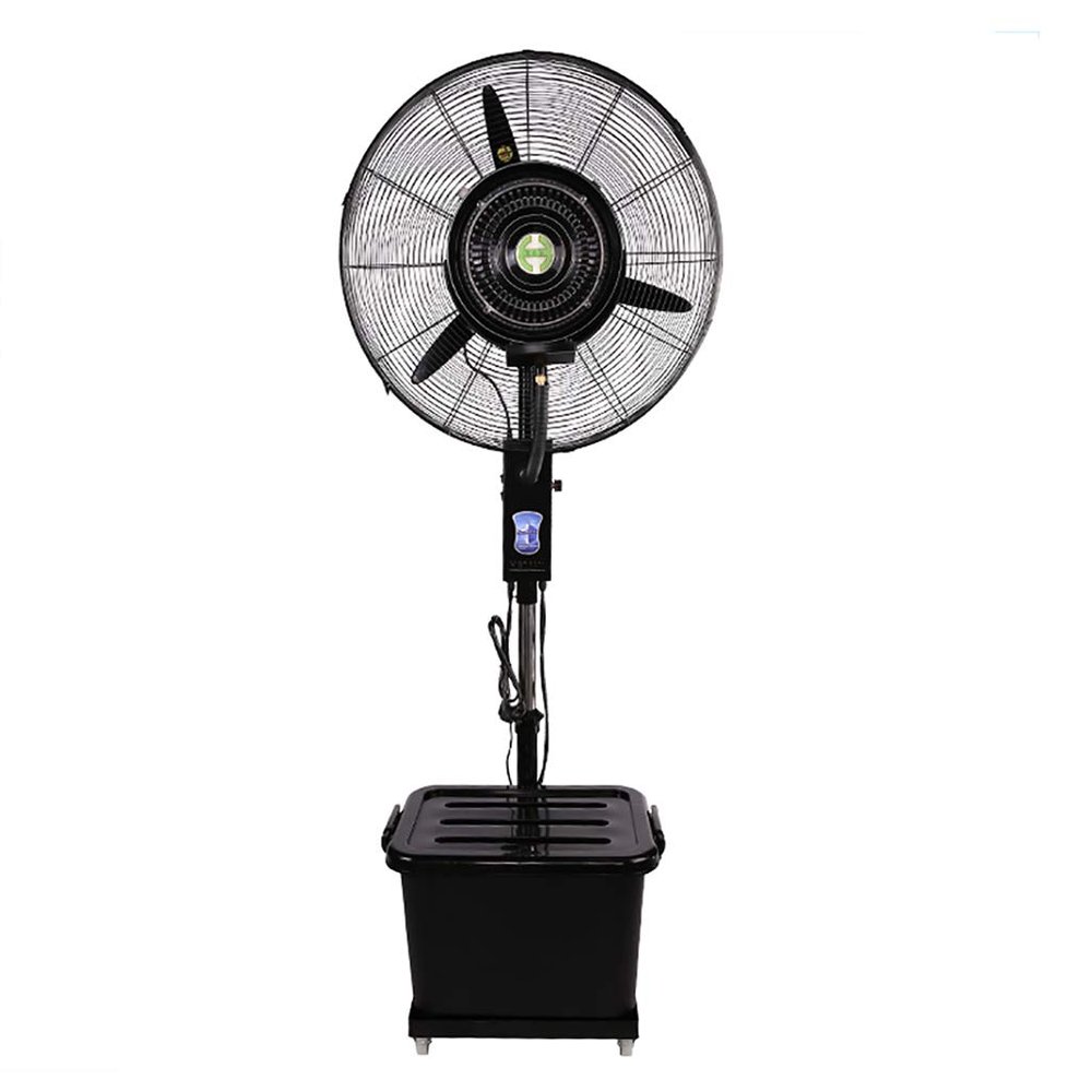 Pealihuy 26" Misting Fan, Commercial Adjustable Height Industrial Oscillating Fan with 3 Cooling Speeds, 40L Water Tank W/Wheel, for Outdoor, Factory, Warehouse