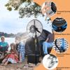 Pealihuy Misting Fan, Oscillating Stand Up Fan with Mist, 3-Speed and Adjustable Height, Cooling Fan for Patio, Outside Restaurant, Garage view 4