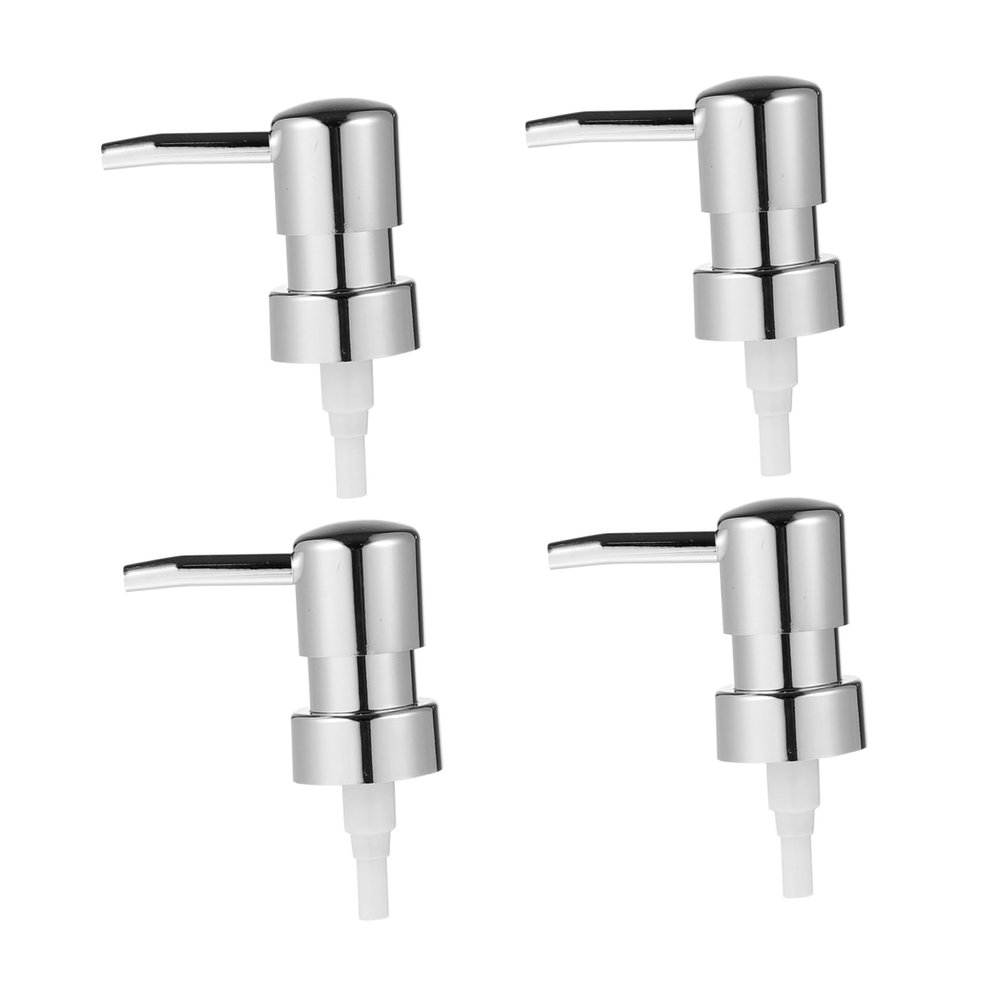 4pcs Shower Gel Pump Head Pump Head for Bottles Tiny Basket Dispenser Pump Head Hand Soap Dispenser Pump Sprayer for Liquid Soap Bottle Travel Size Abs