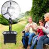 Pealihuy Outdoor Misting Fan, 90Oscillating Fan with Mist, Standing Floor Fans with 3 Wind Modes and 9 Gallon Large Capacity Tank, Outside Restaurant Gym Cooling Fan view 1