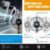 Pealihuy Outdoor Misting Fan, 90Oscillating Fan with Mist, Standing Floor Fans with 3 Wind Modes and 9 Gallon Large Capacity Tank, Outside Restaurant Gym Cooling Fan view 2