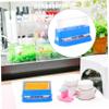 Healeved Nail Cleaning Stick Holder Dispenser for Cotton Swabs and Toothpicks Medium Yellow Coated Sticks Base Practical Bathroom Organizer Easy to Use and Space-saving Design view 3