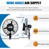 Outdoor Oscillating Misting Fan, 4 Cooling Speeds Cooling Fan, Mist Pedestal Fan for Backyards, Patios and More, Black, 90 Oscillation view 3