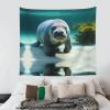 Yyhwhjde Cute Manatee Picture Durable Tapestry : 60 X 51 In Suitable For Wall Hanging, Dormitory,Wall Decoration view 3