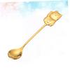 HOLIDYOYO 304 Stainless Steel Scoops Cat Spoon Cartoon Dessert Spoon for Dinner Tea Cappuccino Espresso Salad Appetizers view 3