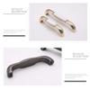 Antique Cabinet Drawer Handles, 2Pcs Zinc Alloy Ceramic Handle Drawer Ceramic Handle Cabinet Household Wardrobe Hardware Handle 96 Black + Gray (Color : 128 Black+Gray) view 3