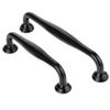 CETEOR Brass Cupboard Drawer Handles, 2pcs Black Cabinet Pull Handles,Durable Ziny Alloy Minimalist Cupboard Pulls for Kitchen Cabinets Drawers/Home Decorating 128mm view 3