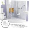 KONTONTY Ergonomic Suction Cup Foot Pedal Anti-Slip Shower Foot Rest for Women Lightweight and Sturdy Bathroom Footrest view 2