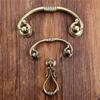 CETEOR Brass Cupboard Drawer Handles, 2Pcs Antique Furniture Handles and Handles Drawer Door Pull Cupboard Handle Kitchen Knob Fittings 96Mm (Color : 64mm) view 4