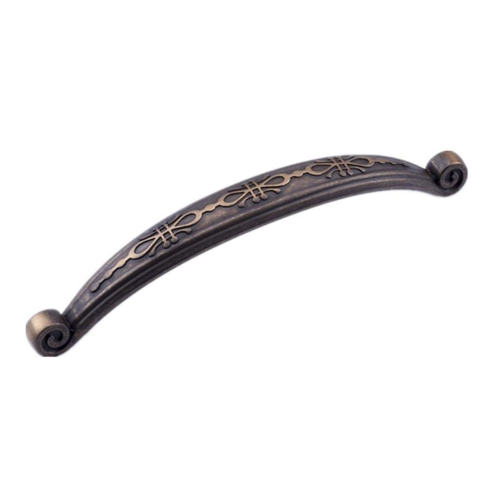 Antique Cabinet Drawer Handles, 2Pcs Coffee Antique Zinc Alloy Cabinet Drawer Closet Handle Cabinet Door Handle Furniture Hardware 96 (Color : 96)
