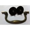 ECOLFE Antique Cabinet Drawer Handles, Vintage Simple Wooden Wine Gift Box Furniture Handle Zinc Alloy Bronze Tone 4Pcs view 3