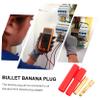 Homoyoyo 2pcs Insulated DIY Banana Plug Adapter Plated for Soldering Replacement for Old Broken Connectors view 3