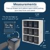 AllSpice Tea Organizer Rack with 9 Tins & 160 Magnetic Labels  Perfect for Bagged & Loose Leaf Tea Organization - White view 4