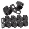 balacoo 10pcs Plastic Hook Connection Hooks Tent Pole Clips Plastic Hanger Clothes Hanger High Strength Camping Hooks Hanging Hooks Portable Tent Pole Hooks Awning It Can Move Bracket Rod, 2x1.9cm view 1