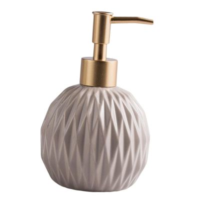 YWJLQH Sleek Ceramic Soap Pump for Modern Living, Beige