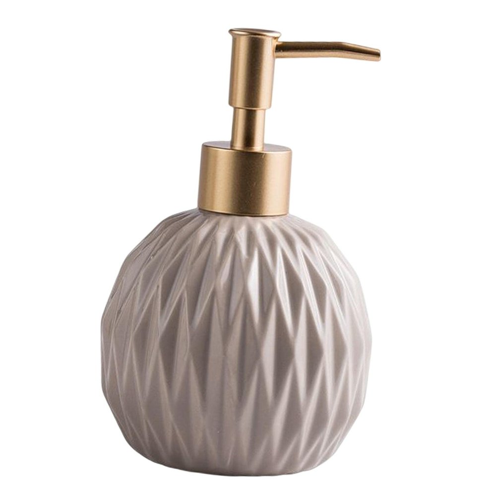 YWJLQH Sleek Ceramic Soap Pump for Modern Living, Beige