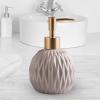 YWJLQH Sleek Ceramic Soap Pump for Modern Living, Beige view 2