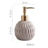 YWJLQH Sleek Ceramic Soap Pump for Modern Living, Beige view 4