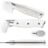 Klaus Meyer Stahl High Carbon Exclusive German Steel 8 inch Chef's Knife (White) view 4