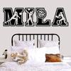 Volleyball Custom Name Vinyl Wall Decal Sticker Art for Girls Rooms, Personalized Ball Player Theme Bedroom Home Decor for Teens and Kids view 1