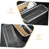 Mikinona 2pcs Stainless Steel Cutlery Holder Fork Spoon Organizer Integrated Drain Rack Stylish Kitchen Utensil Storage for Forks Spoons and Chopsticks Space-saving Design view 4
