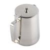 Stainless Steel Milk Frothing Pitcher with Lid for Latte Coffee Art, Small 3oz Creamer Jug, Metal Barista Set, Mini Cup for Health Gear Coffee (2000ml) view 2