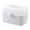 FOMIYES 1pc Portable First Aid Kit Medicine Organizer Desktop Storage Case Medicine Storage Cabinet Multifunctional Medical Kit First Aid Case Medicine Container Medicine Case, 28x20cm, White view 1