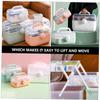 FOMIYES 1pc Portable First Aid Kit Medicine Organizer Desktop Storage Case Medicine Storage Cabinet Multifunctional Medical Kit First Aid Case Medicine Container Medicine Case, 28x20cm, White view 4