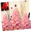 GOOHOCHY 60cm Pink Flocked Tree Christmas Tree Decor Perfect for Home Office Classroom view 2