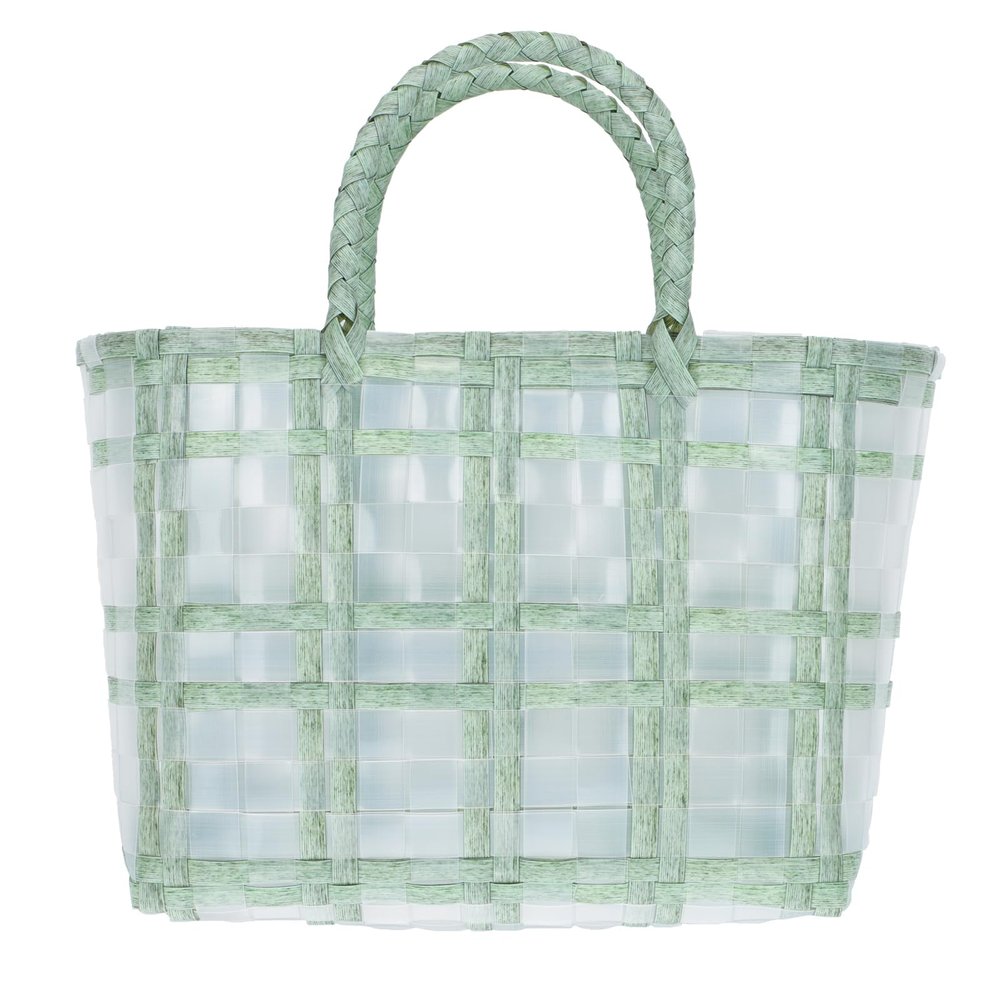 Garneck 1pc Shopping Basket Shopping Bag Wicker Baskets Beach Woven Bag Woven Basket Baskets for Storage Women Hand Flower Tote Jelly Plastic Food Fashion Miss