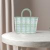 Garneck 1pc Shopping Basket Shopping Bag Wicker Baskets Beach Woven Bag Woven Basket Baskets for Storage Women Hand Flower Tote Jelly Plastic Food Fashion Miss view 3