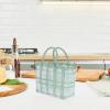 Garneck 1pc Shopping Basket Shopping Bag Wicker Baskets Beach Woven Bag Woven Basket Baskets for Storage Women Hand Flower Tote Jelly Plastic Food Fashion Miss view 4