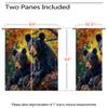 ONINUO Black Bear Blackout Curtains for Girls Boy Home Decor, Wildlife Rustic National Forest Farm Grommet Thermal Insulated Drapes Darkening Window Curtain for Bedroom Living Room, 63 x 63 Inch view 3