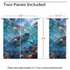 Sea Turtle Blackout Curtains for Girls Boy Home Decor, Ocean Underwater World Marine Tropical Fish Grommet Thermal Insulated Drapes Darkening Window Curtain for Bedroom Living Room, 63 x 63 Inch view 3