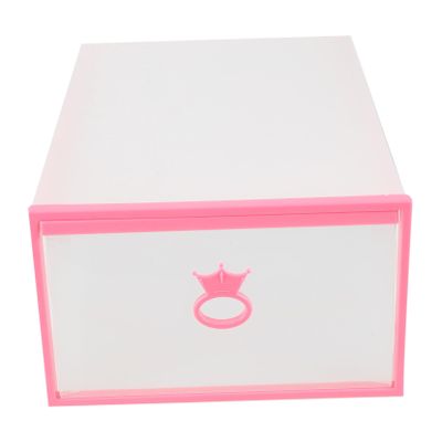 PRETYZOOM Thickened Drawer-style Shoe Storage Containers Stacking Organizer for Closet and Bedroom Versatile Plastic for Sneakers Dust Design