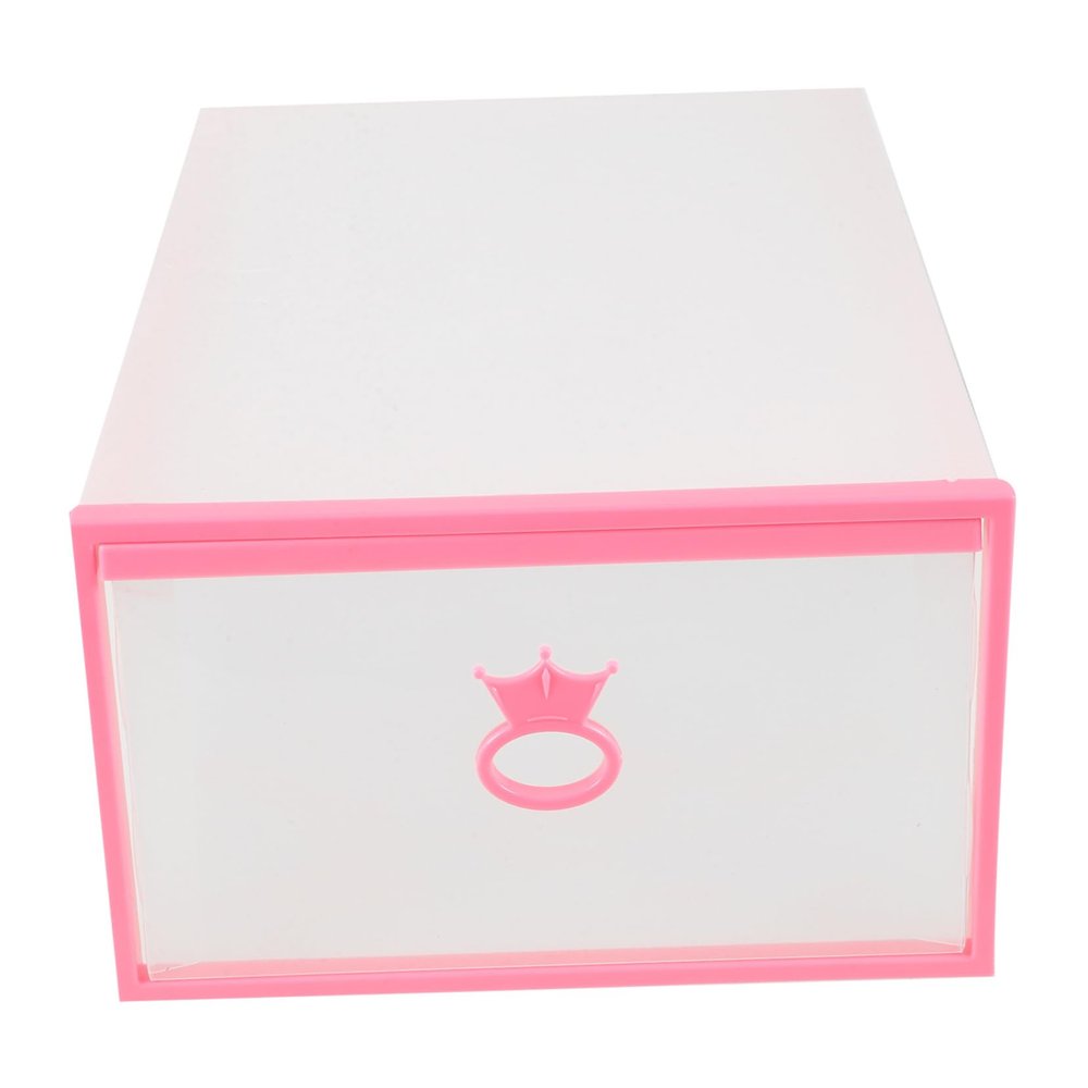PRETYZOOM Thickened Drawer-style Shoe Storage Containers Stacking Organizer for Closet and Bedroom Versatile Plastic for Sneakers Dust Design