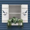 Flying Bird Beach House Shutter, Seagull Outdoor Decor, Sold Individually (Width: 11.5, Height: 43.5) view 2