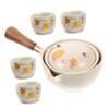 Garneck Vintage Teapot with Tea Cup Tea Pot and Cups Set Ceramic Tea Pot Cup Set Kung Fu Tea Set view 1