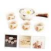 Garneck Vintage Teapot with Tea Cup Tea Pot and Cups Set Ceramic Tea Pot Cup Set Kung Fu Tea Set view 3