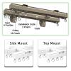 Heavy Aluminum Room Divider Ceiling Track Set, Ceiling Mount Curtain Track, Curtain Track Rod, Hidden Aluminum Curtain Track, Ceiling Curtain Track Set, Curtain Double Tracks, Straight Curtain Track ( view 4