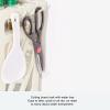 XHTLLO Spice Rack, Kitchen Storage Rack Organizer Shelf Spice Bottle Holder with Cutting Board Rack(41cm-Off White) view 4