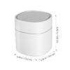 Gogogmee Desk Trash Can Lid Mini Trashcan for Bedroom Countertop Garbage Bin Plastic Waste Basket Simple Design Home Office view 3