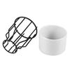 BESPORTBLE Hydroponic Flowerpot Nordic Style Ceramic Iron Art Vase Decorative Desk Flower Pot for Home and Office view 1