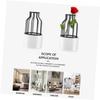 BESPORTBLE Hydroponic Flowerpot Nordic Style Ceramic Iron Art Vase Decorative Desk Flower Pot for Home and Office view 4