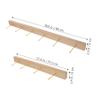 Holibanna Wall Jewelry Organizer Wooden Necklace Holder Wall Mount with Hooks for Earrings Rings Bracelet Display Hanging Jewelry Organizer for Home Dresser Store 18.89 X 1.29 X 2.36 in view 4
