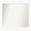 Amanti Art White Bathroom Mirror for Over Sink, 27x41 Custom Made Basic White Rectangle Vanity Mirror, Large Casual Wood Frame, Hangs Horizonally and Vertically, Wall Decor view 1