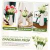 ORFOFE 10pcs Elegant Artificial Dandelions Lifelike Dandelion Stems for Wedding Faux view 2
